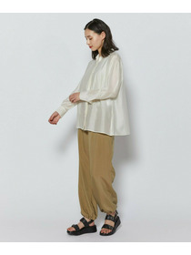 【L'EQUIPE】シャイニーローンシャツブラウス 詳細画像 ネイビー 4