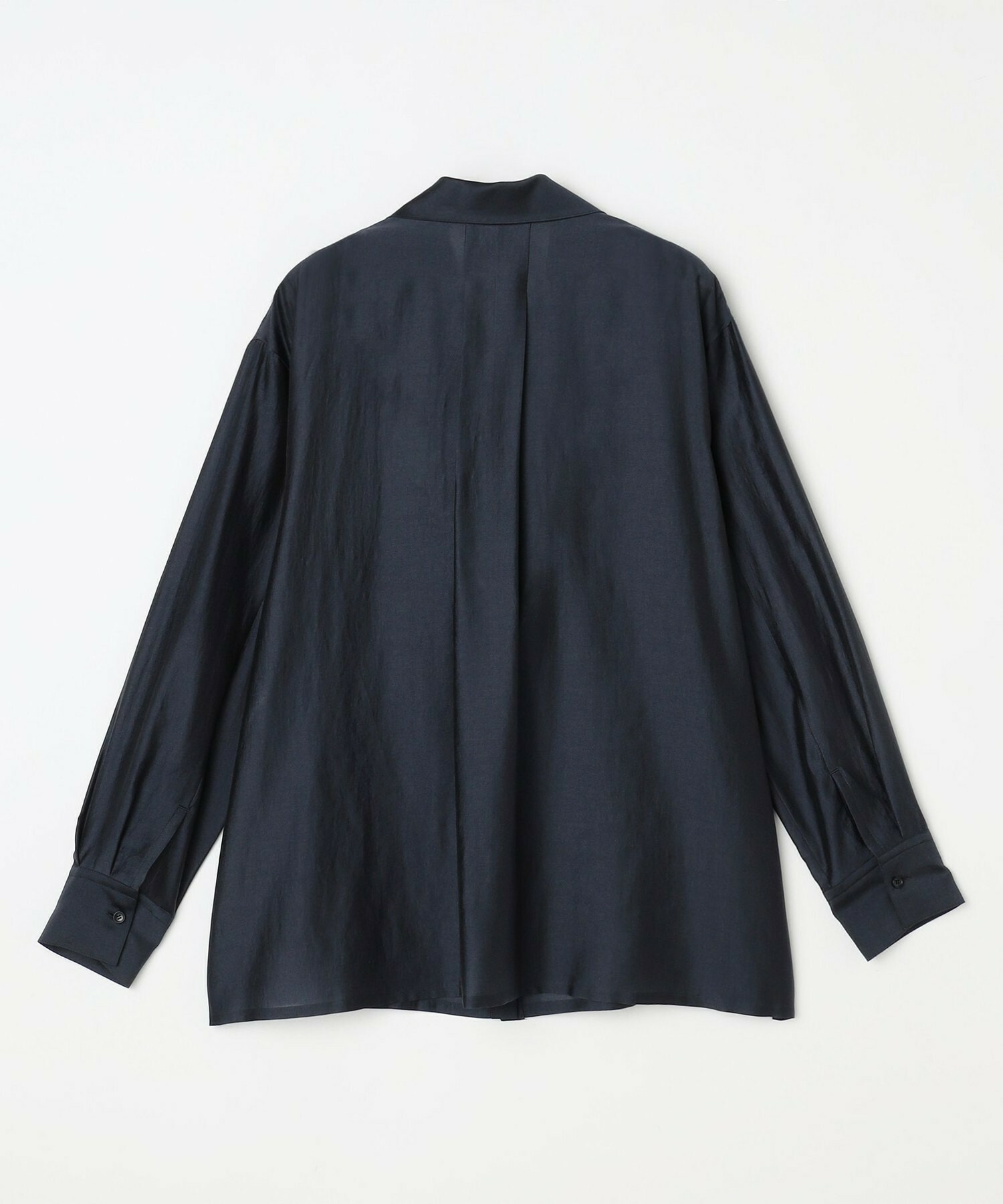 【L'EQUIPE】シャイニーローンシャツブラウス 詳細画像 ネイビー 14