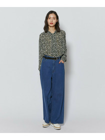 【L'EQUIPE】フローラルプリントブラウス 詳細画像 ブラック系その他 2