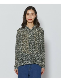 【L'EQUIPE】フローラルプリントブラウス 詳細画像 ブラック系その他 6