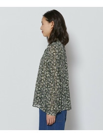 【L'EQUIPE】フローラルプリントブラウス 詳細画像 ブラック系その他 7