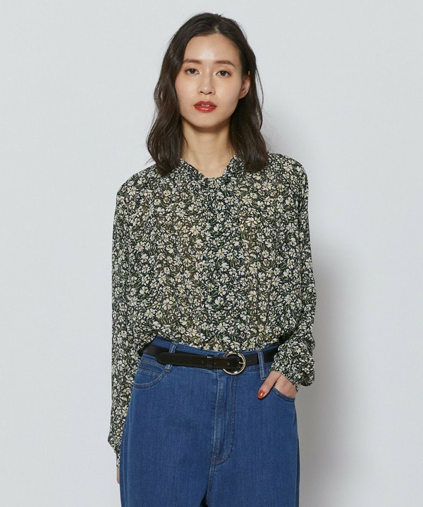 【L'EQUIPE】フローラルプリントブラウス