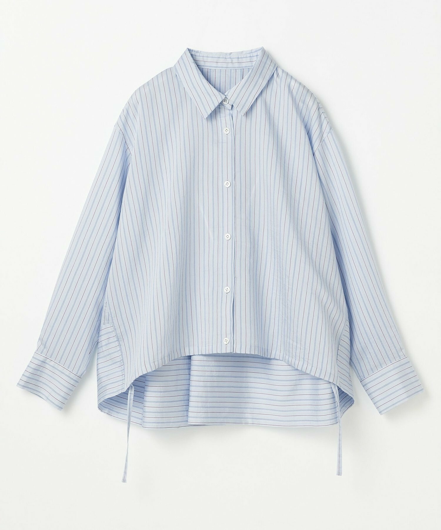 【L'EQUIPE】ウォッシャブルストライプシャツ 詳細画像 サックスブルー 19