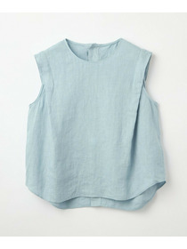 【L'EQUIPE】［eclat 2026年5月号掲載商品］ピュアリネンガーメントダイブラウス 詳細画像 サックスブルー 19