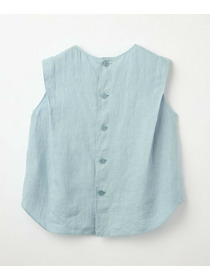 【L'EQUIPE】［eclat 2026年5月号掲載商品］ピュアリネンガーメントダイブラウス 詳細画像 サックスブルー 20