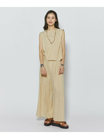 【L'EQUIPE】［eclat 2026年5月号掲載商品］ピュアリネンガーメントダイブラウス 詳細画像 サックスブルー 4