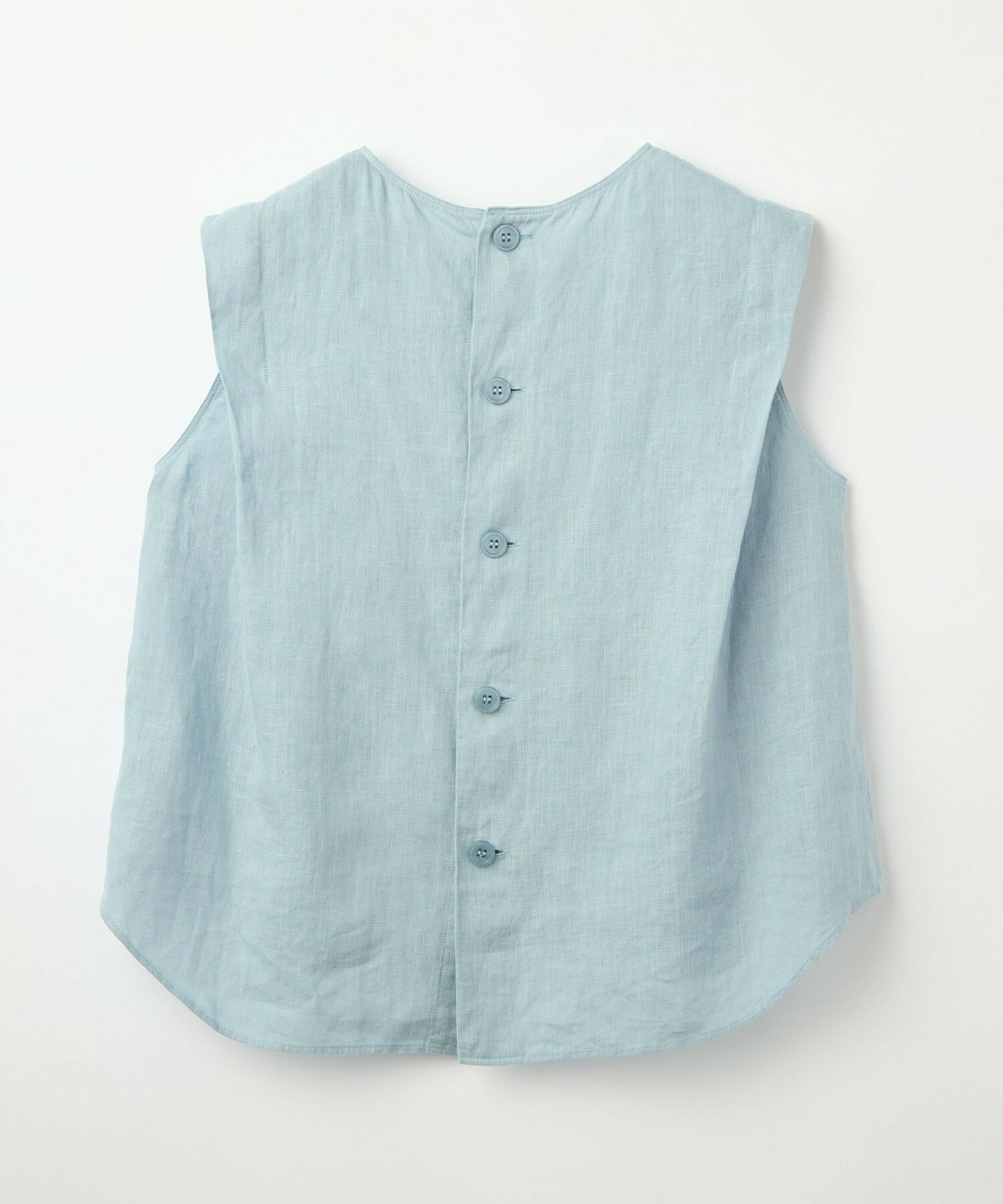 【L'EQUIPE】［eclat 2026年5月号掲載商品］ピュアリネンガーメントダイブラウス 詳細画像 サックスブルー 20