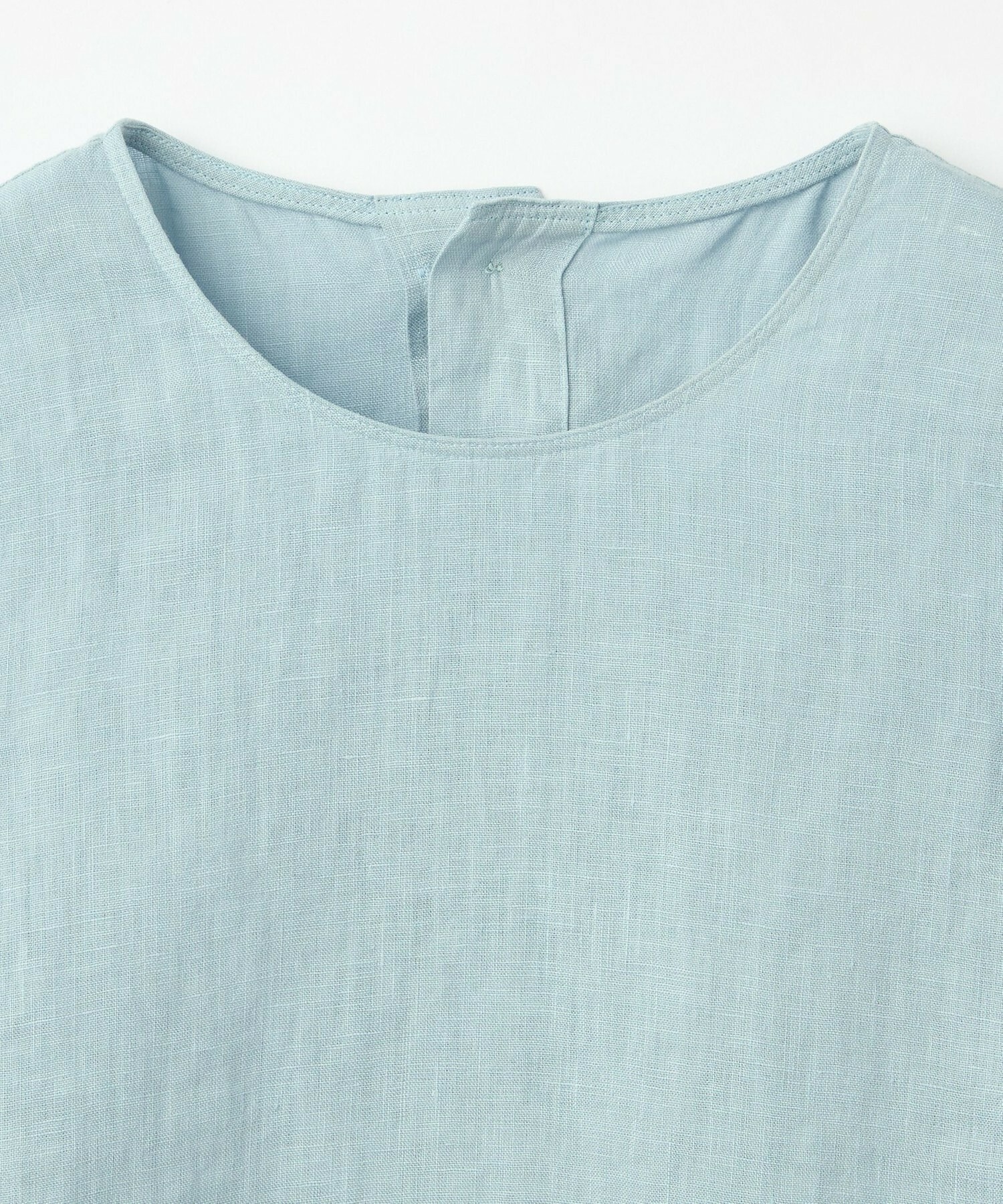 【L'EQUIPE】［eclat 2026年5月号掲載商品］ピュアリネンガーメントダイブラウス 詳細画像 サックスブルー 21