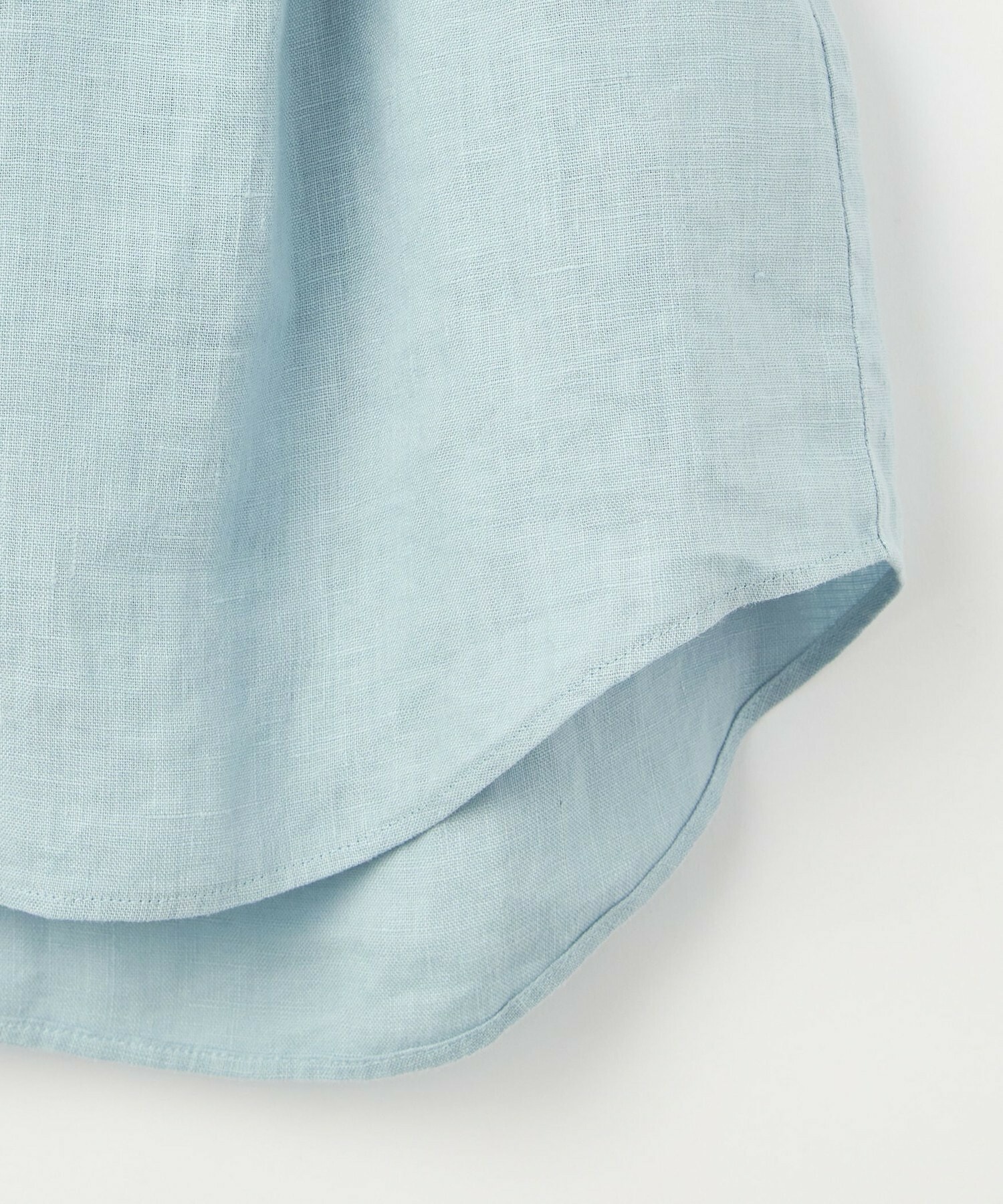 【L'EQUIPE】［eclat 2026年5月号掲載商品］ピュアリネンガーメントダイブラウス 詳細画像 サックスブルー 23