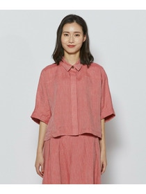 【L'EQUIPE】［eclat 2026年5月号掲載商品］ヘンプ麻シャツ 詳細画像 ブラック系その他 10