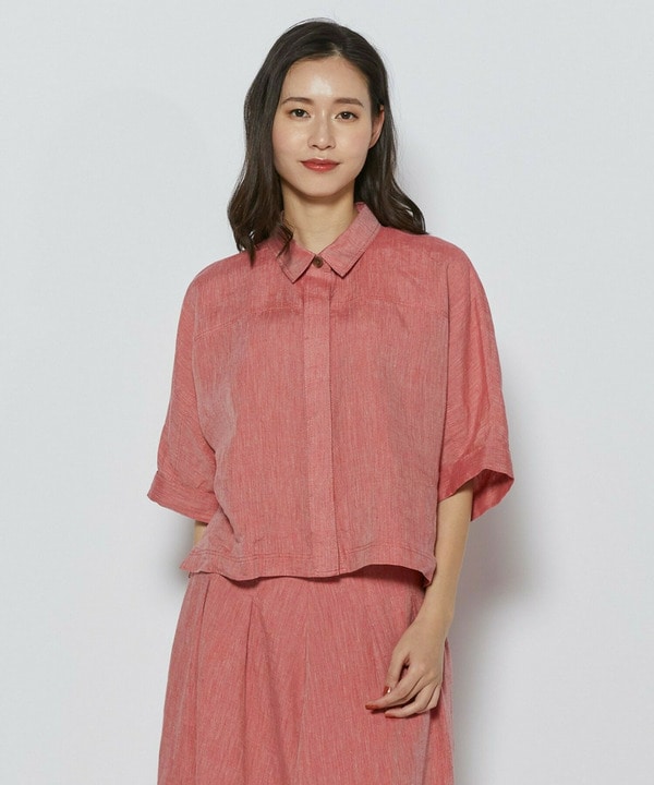 ［eclat 2026年5月号掲載商品］ヘンプ麻シャツ［eclat 2026年5月号掲載商品］ヘンプ麻シャツ