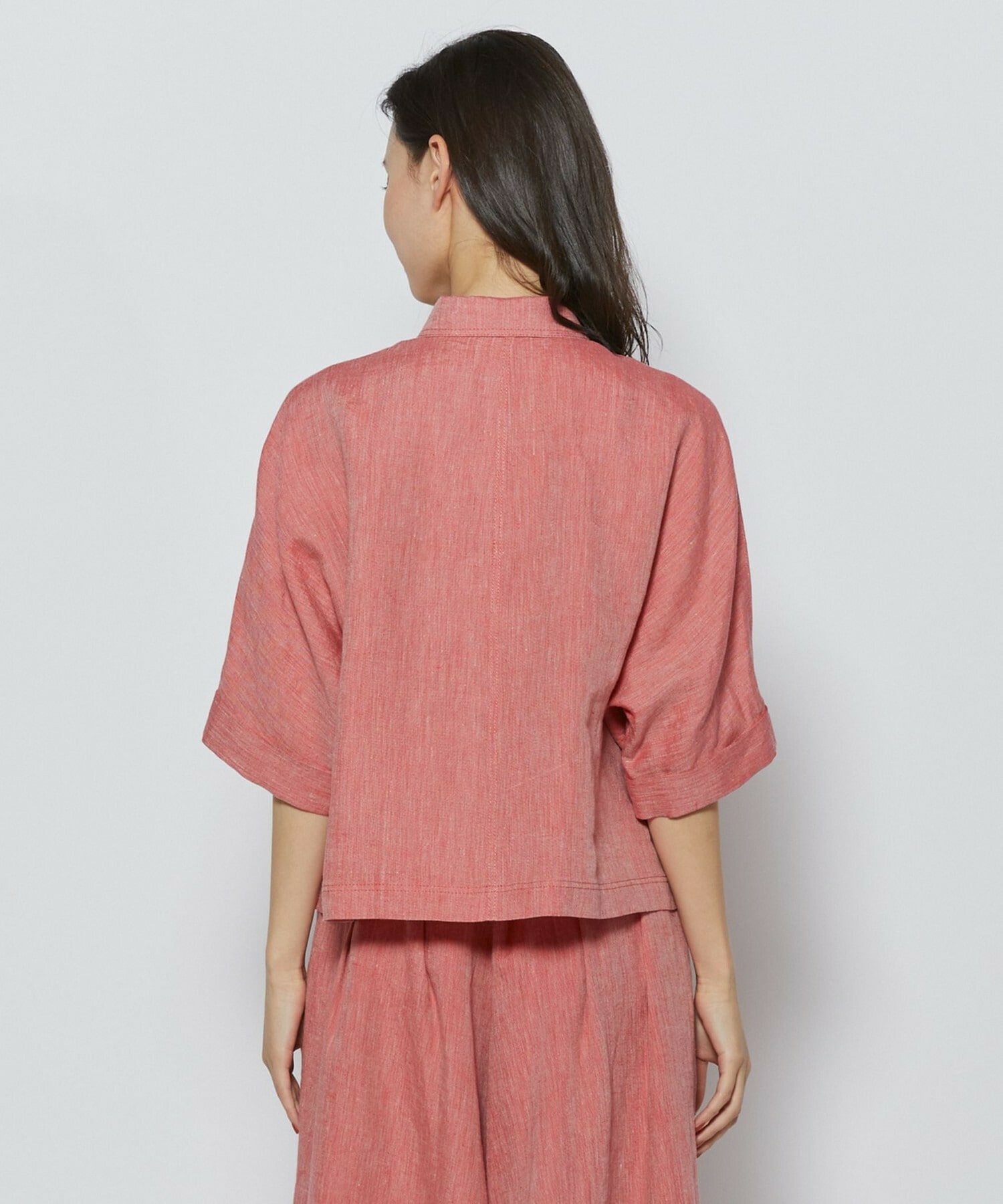 【L'EQUIPE】［eclat 2026年5月号掲載商品］ヘンプ麻シャツ 詳細画像 ブラック系その他 12