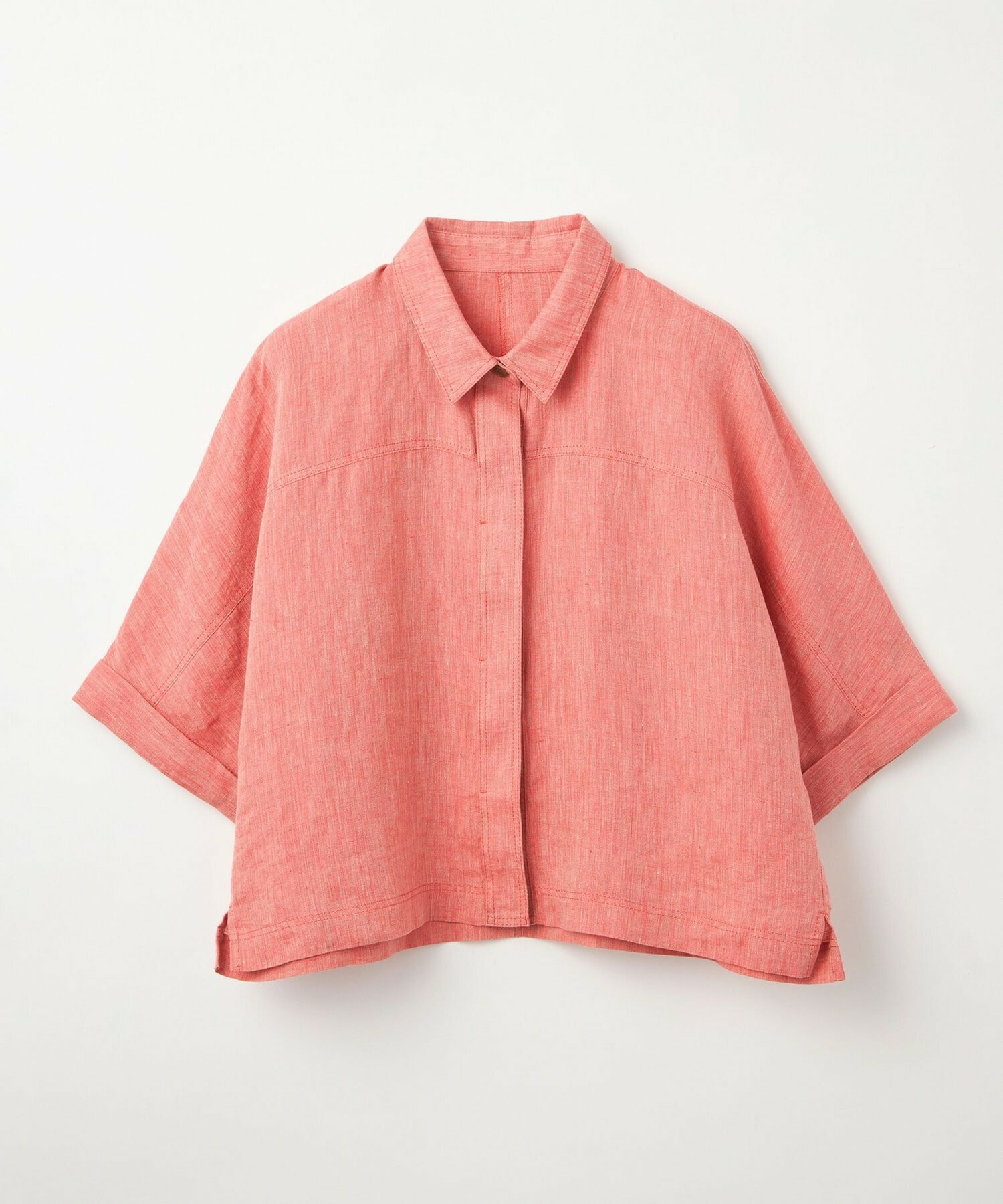 【L'EQUIPE】［eclat 2026年5月号掲載商品］ヘンプ麻シャツ 詳細画像 ブラック系その他 13