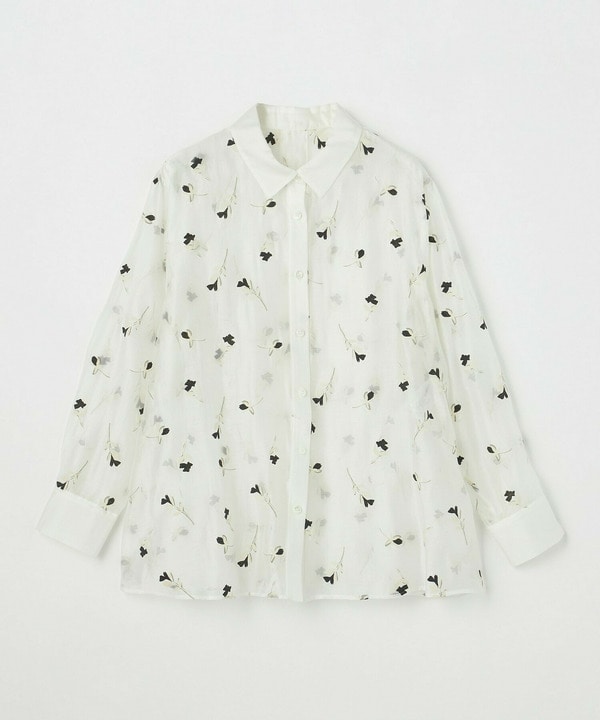 シアーフラワープリントシャツシアーフラワープリントシャツ