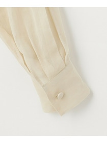 【L'EQUIPE】オーガニックコットンシアーストライプブラウス 詳細画像 アイボリー 11