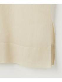 【L'EQUIPE】オーガニックコットンシアーストライプブラウス 詳細画像 アイボリー 12