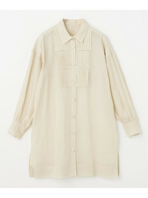 【L'EQUIPE】オーガニックコットンシアーストライプブラウス 詳細画像 アイボリー 8