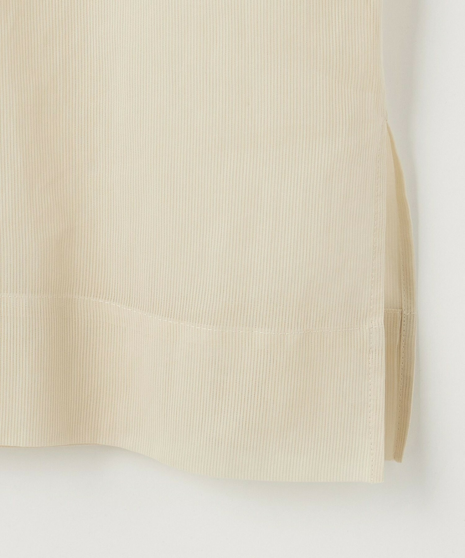 【L'EQUIPE】オーガニックコットンシアーストライプブラウス 詳細画像 アイボリー 12