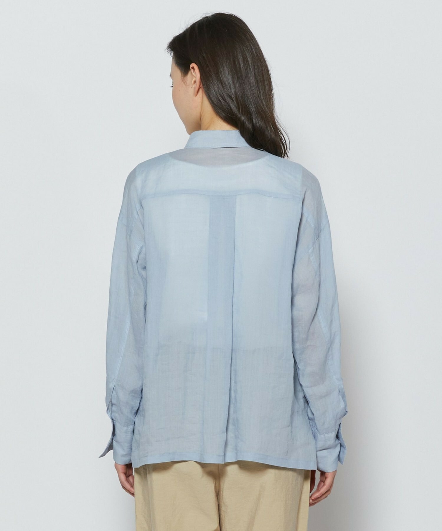 【L'EQUIPE】エアリーラミーシャツ 詳細画像 グレイッシュブルー 13