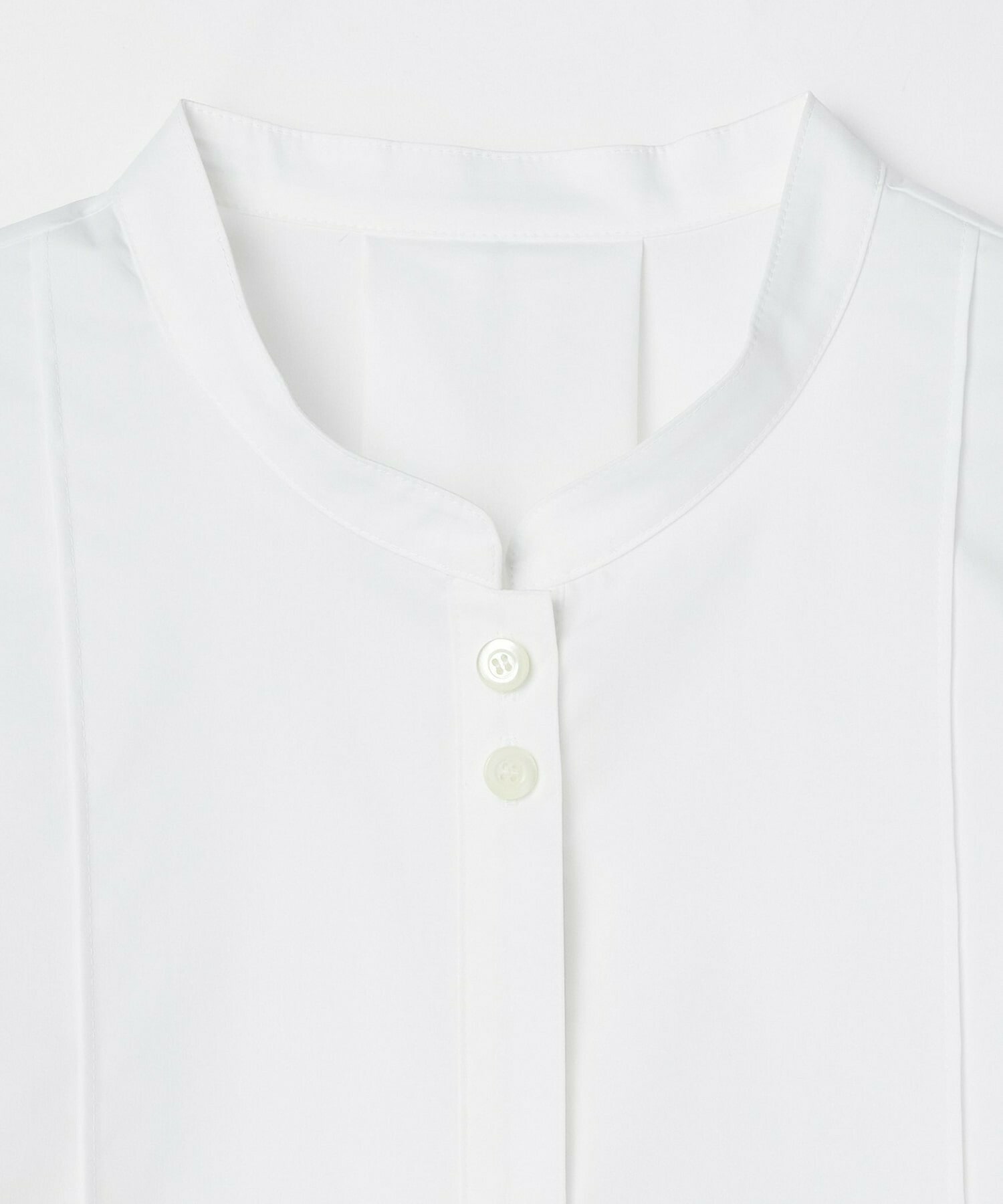 【L'EQUIPE】コットンストレッチシアードッキングシャツ 詳細画像 ホワイト 2