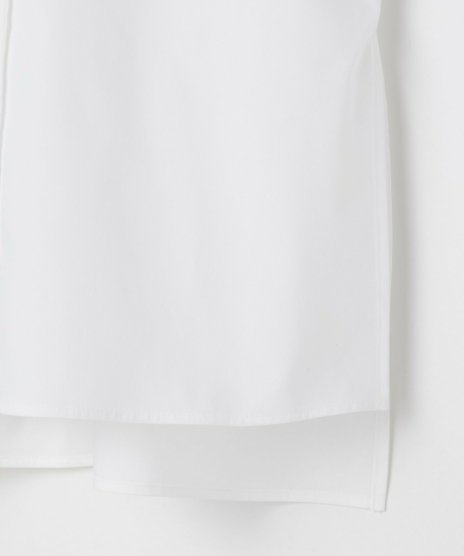 【L'EQUIPE】コットンストレッチシアードッキングシャツ 詳細画像 ホワイト 4