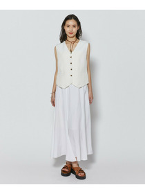 【L'EQUIPE】リヨセルツイストダブルクロスベスト 詳細画像 ブラック 1