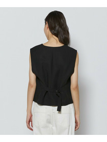 【L'EQUIPE】リヨセルツイストダブルクロスベスト 詳細画像 ブラック 16