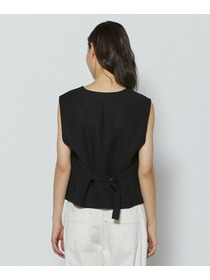 【L'EQUIPE】リヨセルツイストダブルクロスベスト 詳細画像 ブラック 17