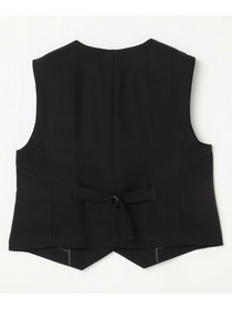 【L'EQUIPE】リヨセルツイストダブルクロスベスト 詳細画像 ブラック 19