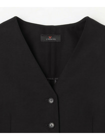 【L'EQUIPE】リヨセルツイストダブルクロスベスト 詳細画像 ブラック 20