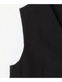 【L'EQUIPE】リヨセルツイストダブルクロスベスト 詳細画像 ブラック 21