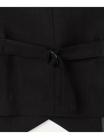 【L'EQUIPE】リヨセルツイストダブルクロスベスト 詳細画像 ブラック 23