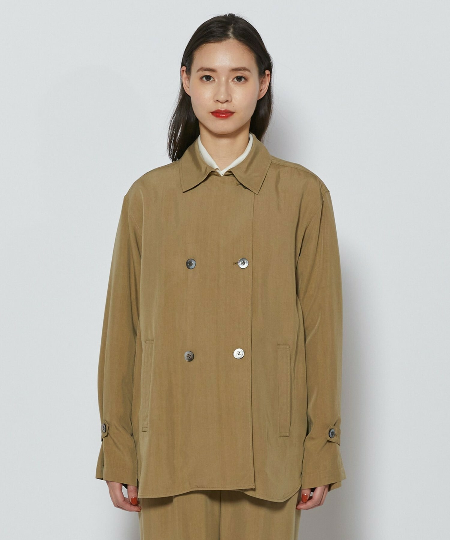 【L'EQUIPE】ヴィンテージソフトクロスジャケット 詳細画像 グレー系その他 12