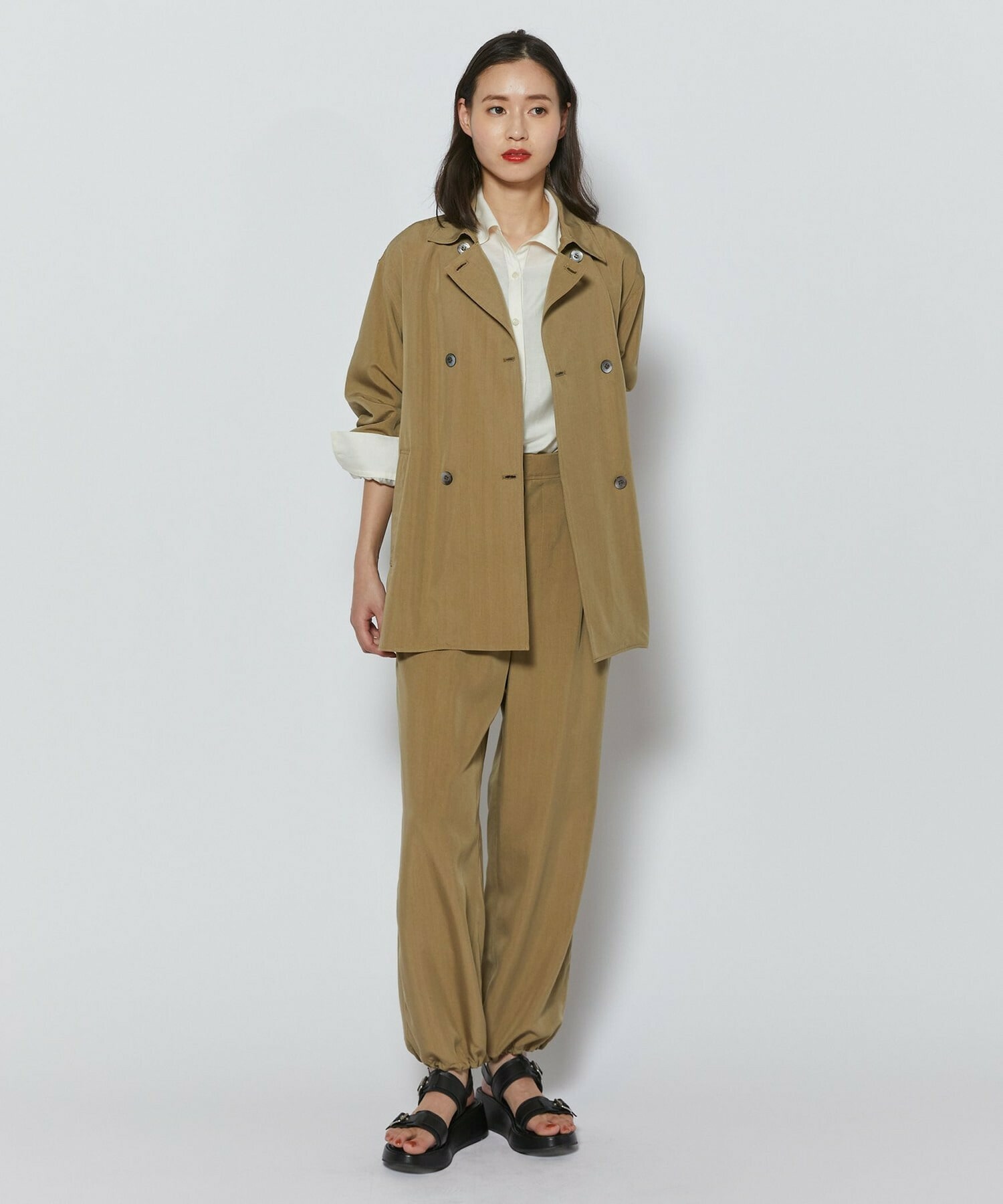 【L'EQUIPE】ヴィンテージソフトクロスジャケット 詳細画像 グレー系その他 9