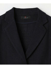 【L'EQUIPE】シルク混シャンブレージャケット 詳細画像 ネイビー 17