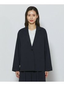 【L'EQUIPE】［eclat 2026年5月号掲載商品］クリスピーリネンストレッチジャケット 詳細画像 ネイビー 10