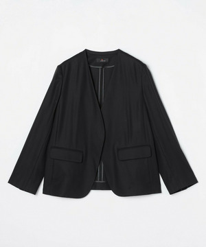 【L'EQUIPE】100/2オーガニックコットンジャケット 詳細画像 ブラック 1