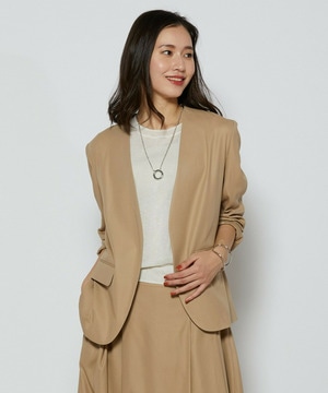 【L'EQUIPE】100/2オーガニックコットンジャケット 詳細画像 ベージュ 1