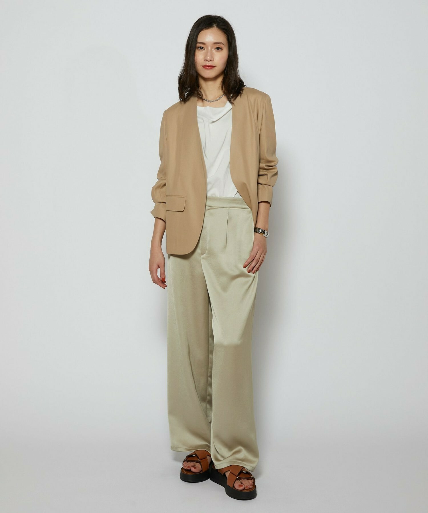 【L'EQUIPE】100/2オーガニックコットンジャケット 詳細画像 ブラック 4