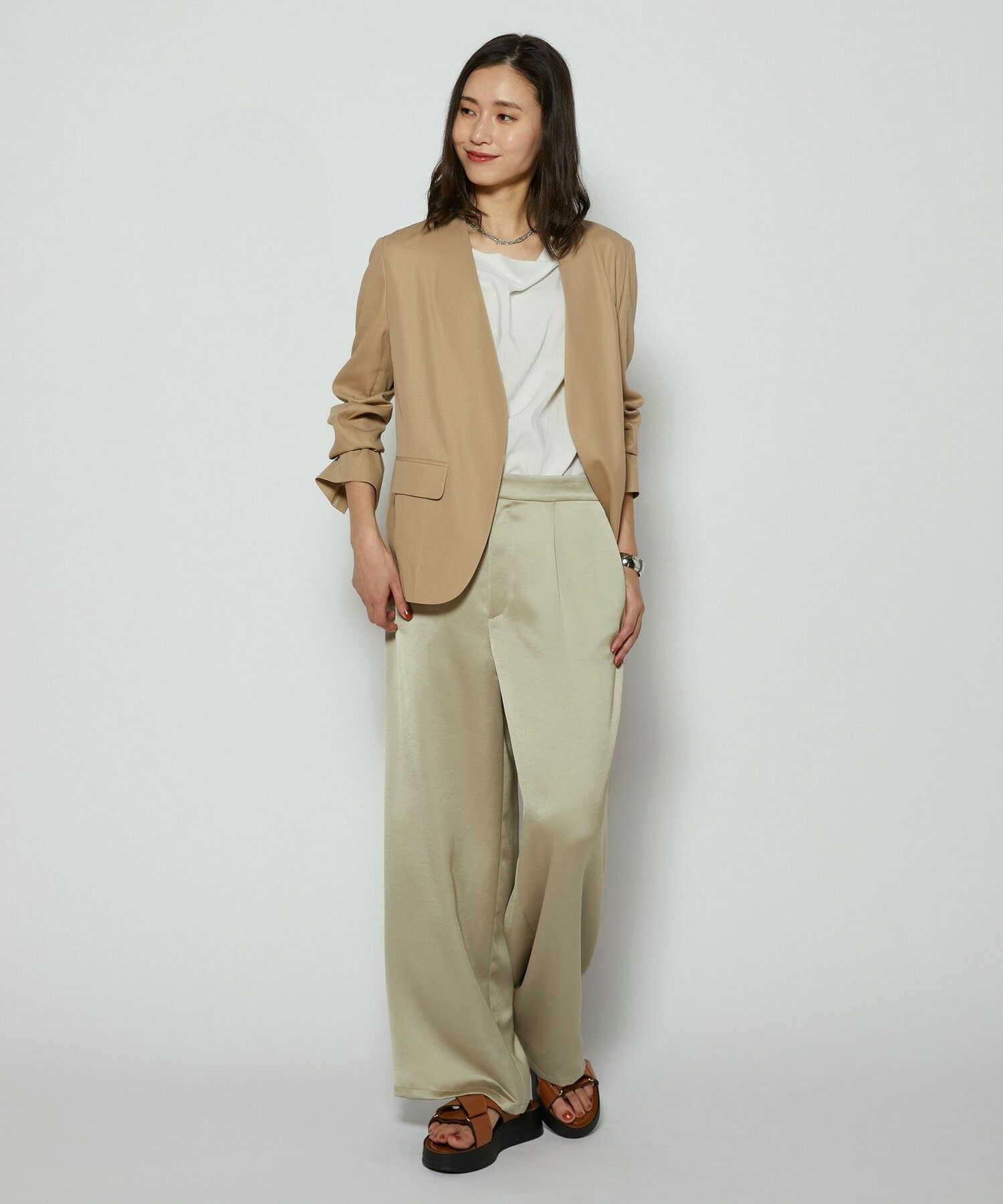 【L'EQUIPE】100/2オーガニックコットンジャケット 詳細画像 ブラック 5