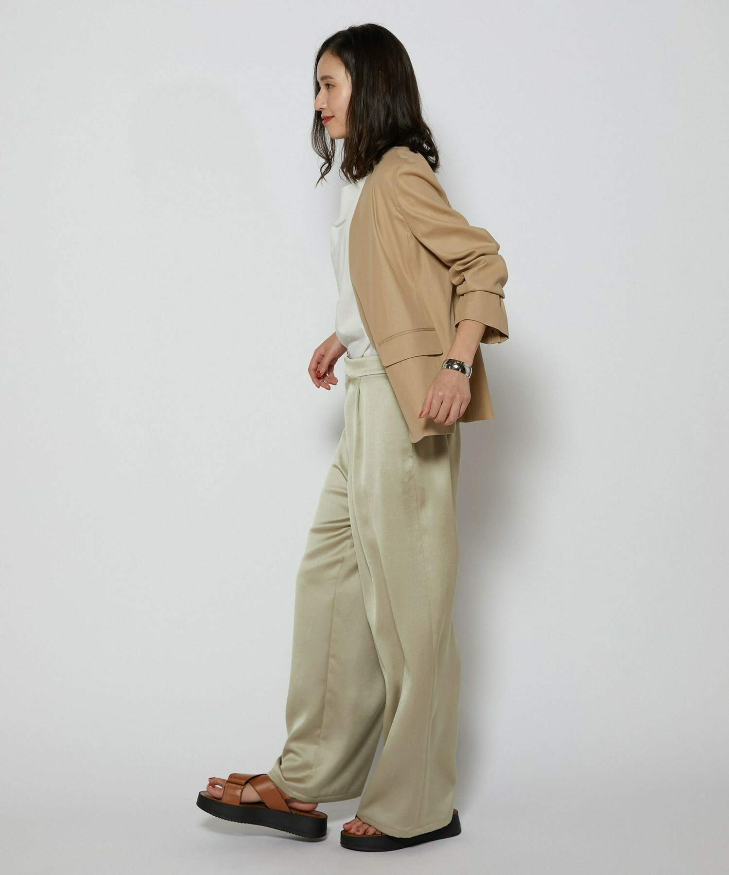 【L'EQUIPE】100/2オーガニックコットンジャケット 詳細画像 ブラック 7