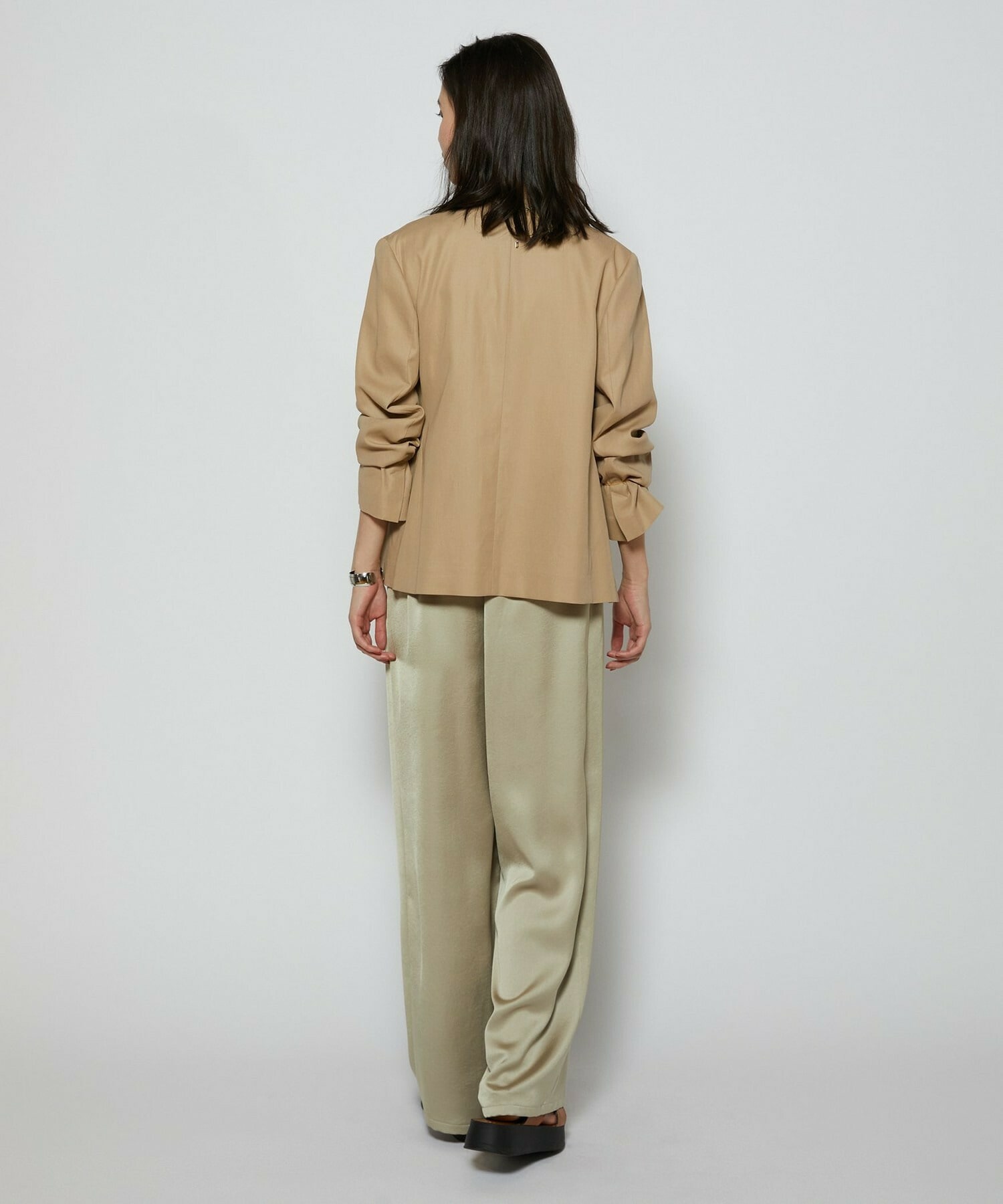 【L'EQUIPE】100/2オーガニックコットンジャケット 詳細画像 ブラック 8