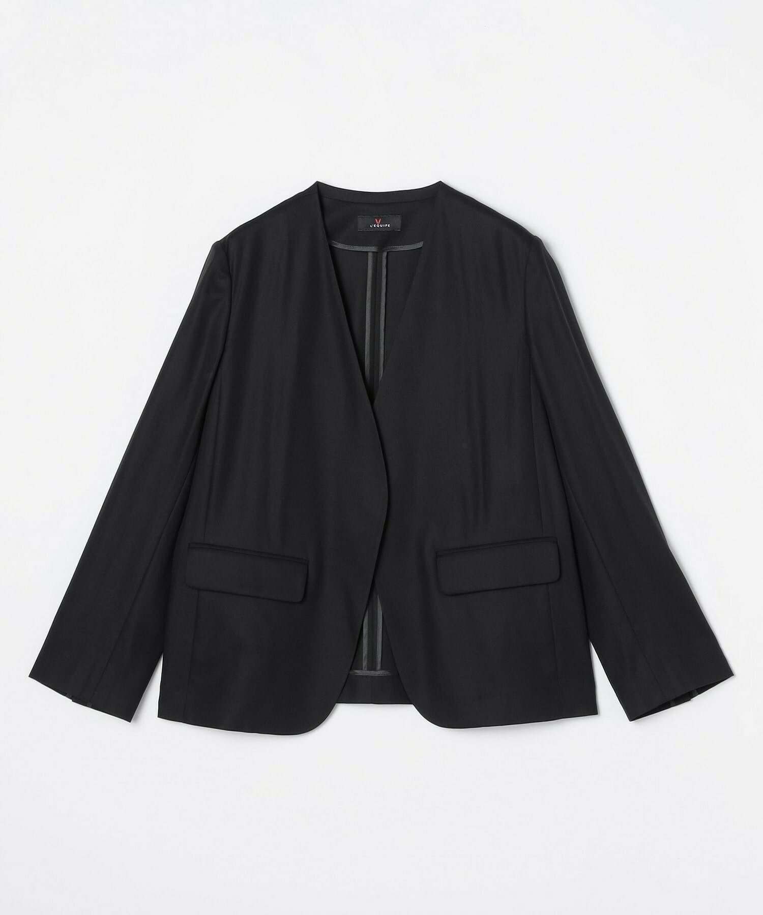 【L'EQUIPE】100/2オーガニックコットンジャケット 詳細画像 ブラック 1