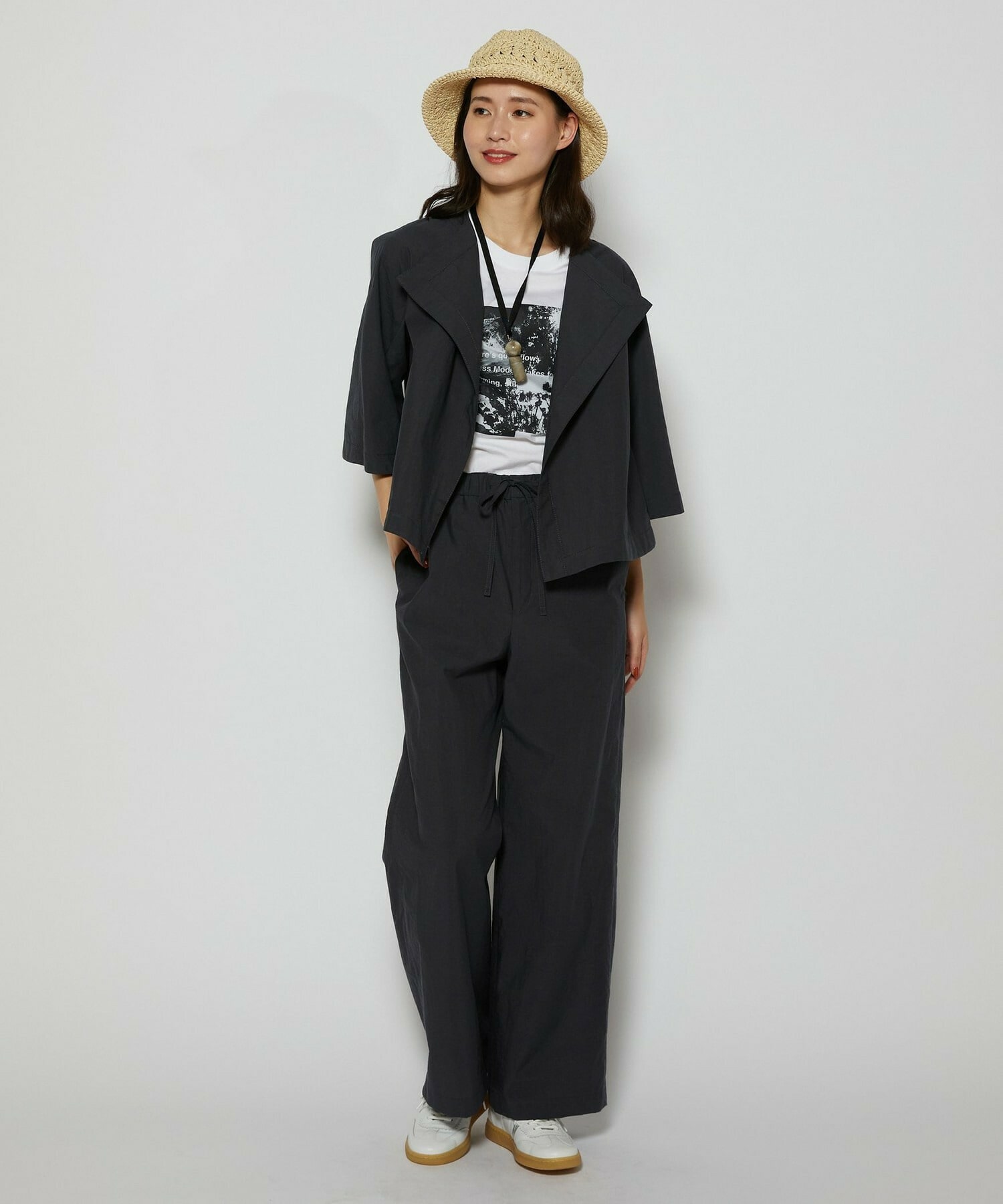 【L'EQUIPE】C/Nプレーンワッシャージャケット 詳細画像 ダークグレー 10