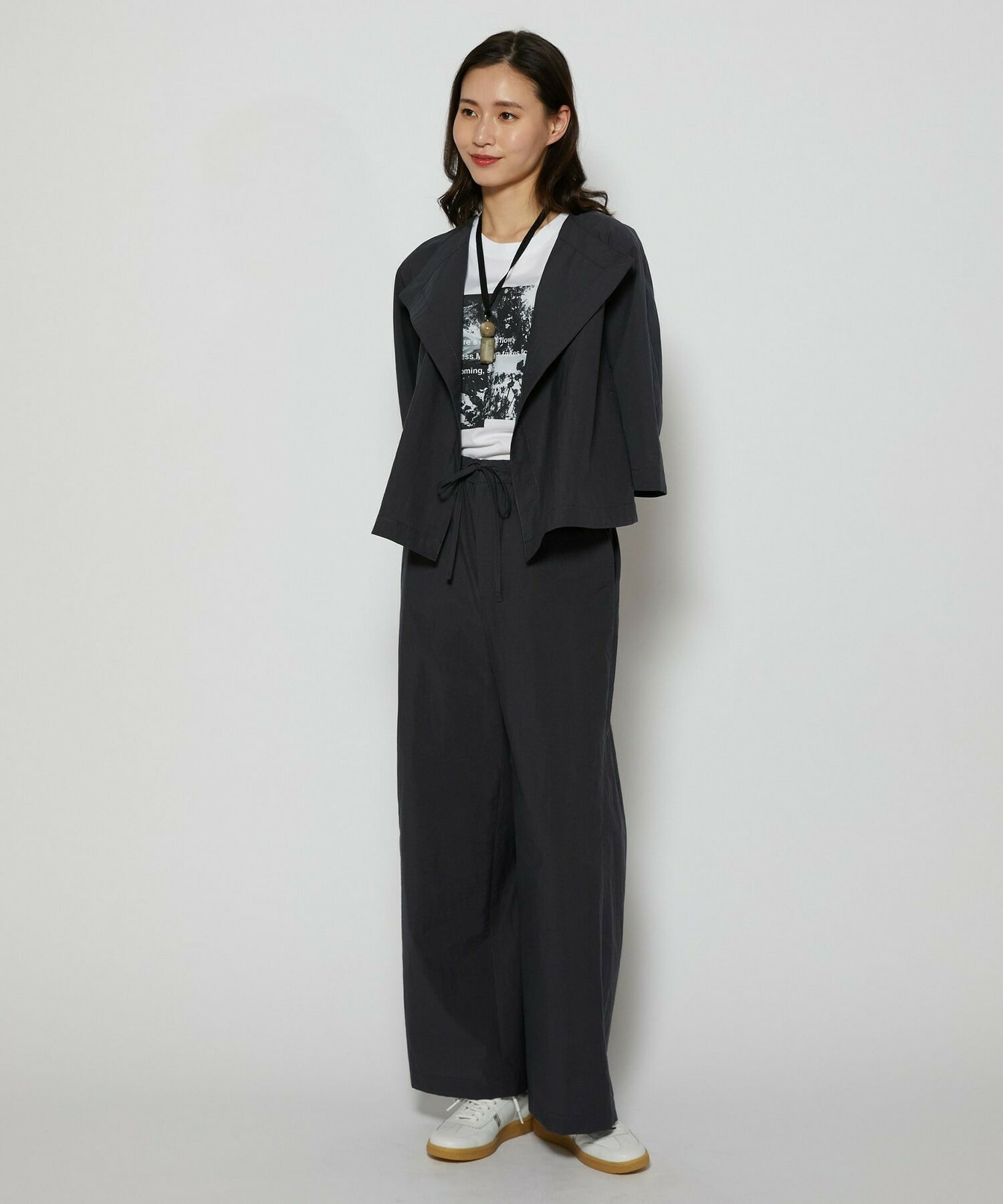 【L'EQUIPE】C/Nプレーンワッシャージャケット 詳細画像 ダークグレー 8