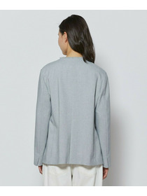 【L'EQUIPE】トリアセポリスラブツイードノーカラージャケット 詳細画像 ネイビー 16