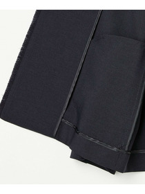 【L'EQUIPE】トリアセポリスラブツイードノーカラージャケット 詳細画像 ネイビー 23