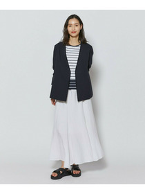 【L'EQUIPE】トリアセポリスラブツイードノーカラージャケット 詳細画像 ネイビー 3