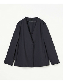 【L'EQUIPE】トリアセポリスラブツイードノーカラージャケット 詳細画像 ネイビー 8