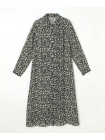 【L'EQUIPE】フローラルプリントワンピース 詳細画像 ブラック系その他 13